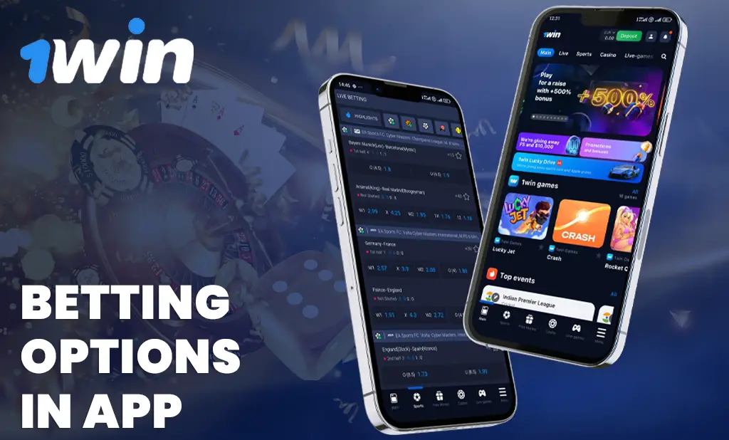 Betting Options in 1win App